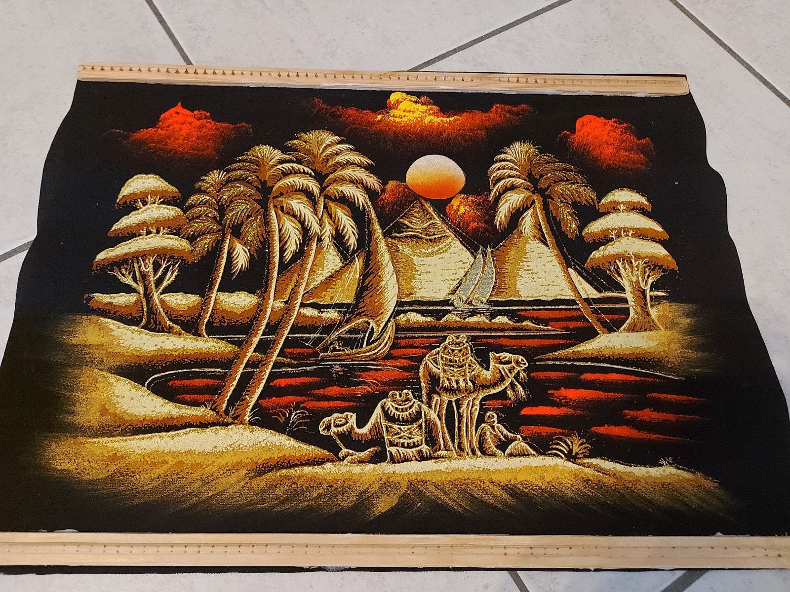 Egyptische doeken klein formaat, Ophalen