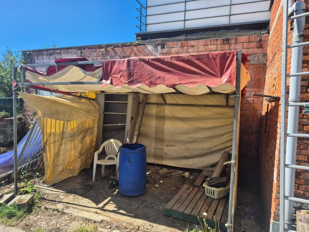 Markttent, braderietent, partytent, Ophalen