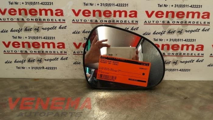 Glace rétroviseur droit d'un Peugeot 207, -, 3 mois de garantie, Utilisé, -
