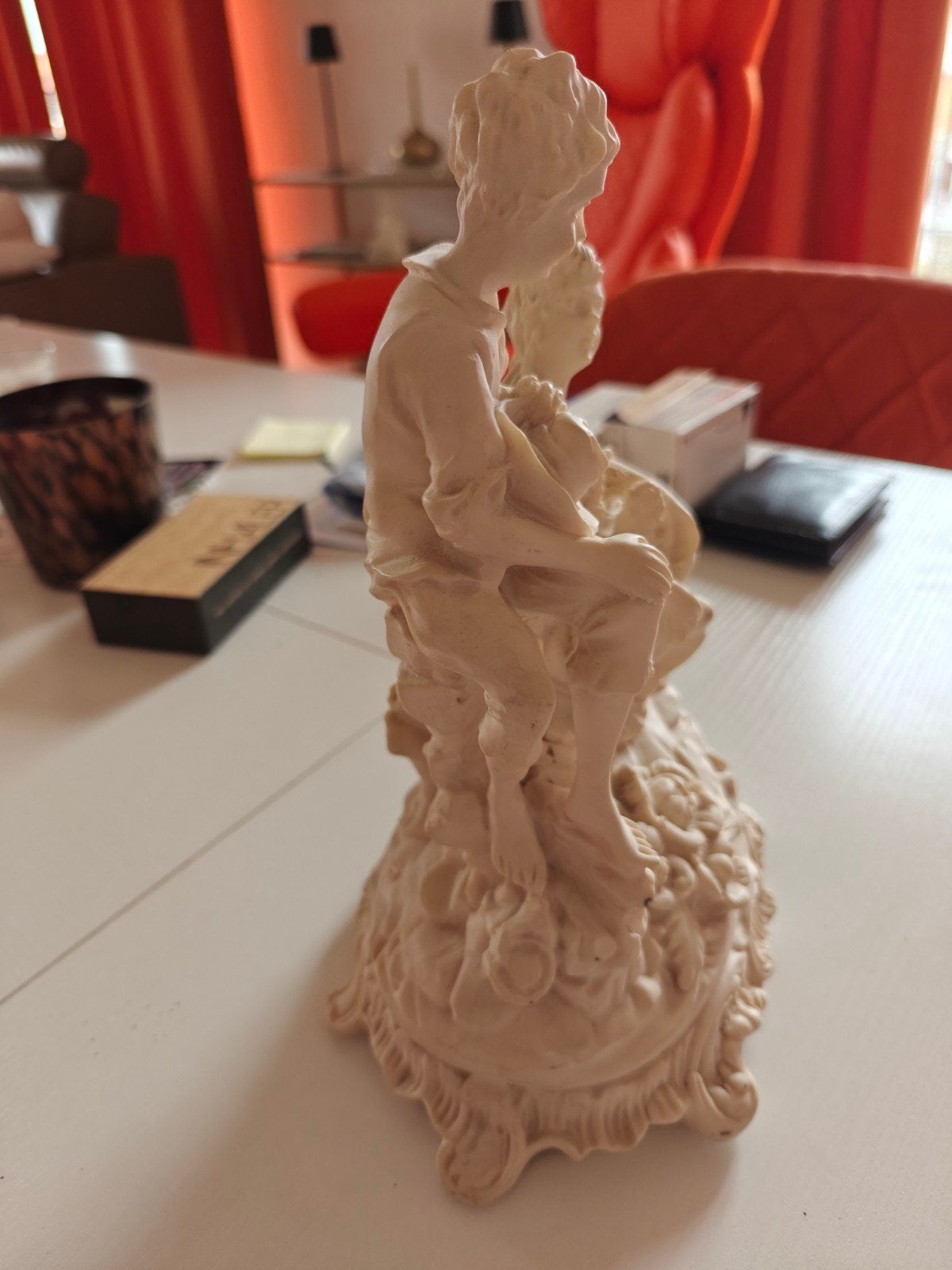 bisquit beeld, Ophalen, 35 cm, Overige materialen, Wit