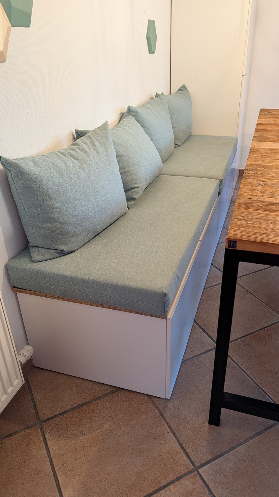 eetbank IKEA, Huis en Inrichting, Ophalen, Wit, Overige maten