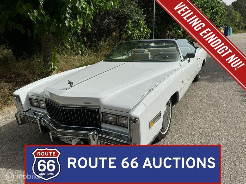 Cadillac Eldorado | 1976 | Route 66 Auctions, Cadillac, Zwart, Bedrijf, Handgeschakeld