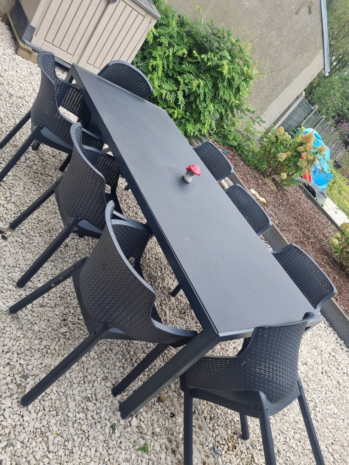 tuintafel met 8 stoelen, Ophalen of Verzenden