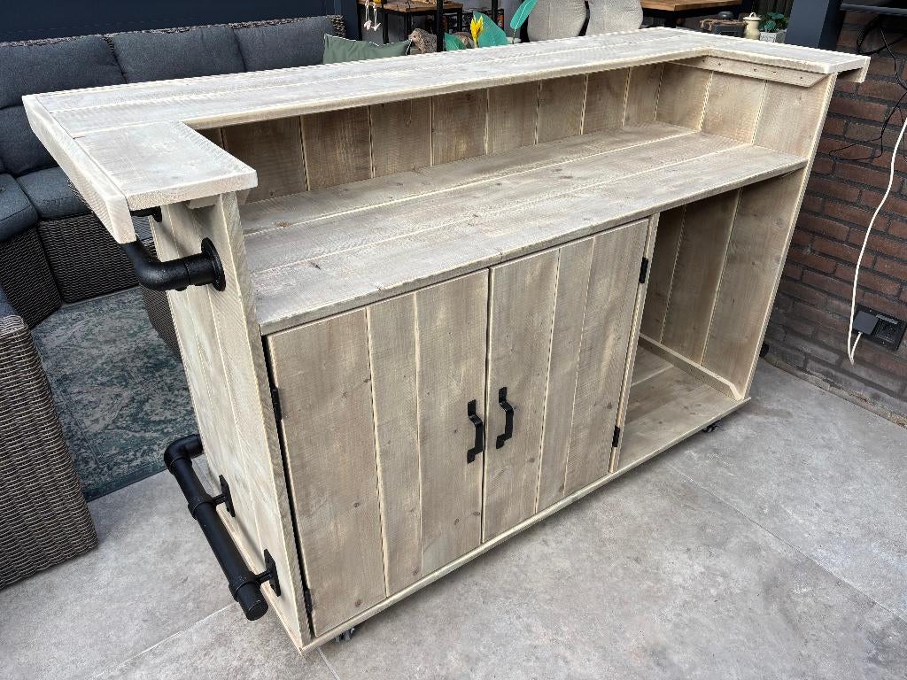 Unieke bar, toog van douglas of steigerhout elke maat/vorm, Enlèvement, Neuf, dans son emballage, Mobilier