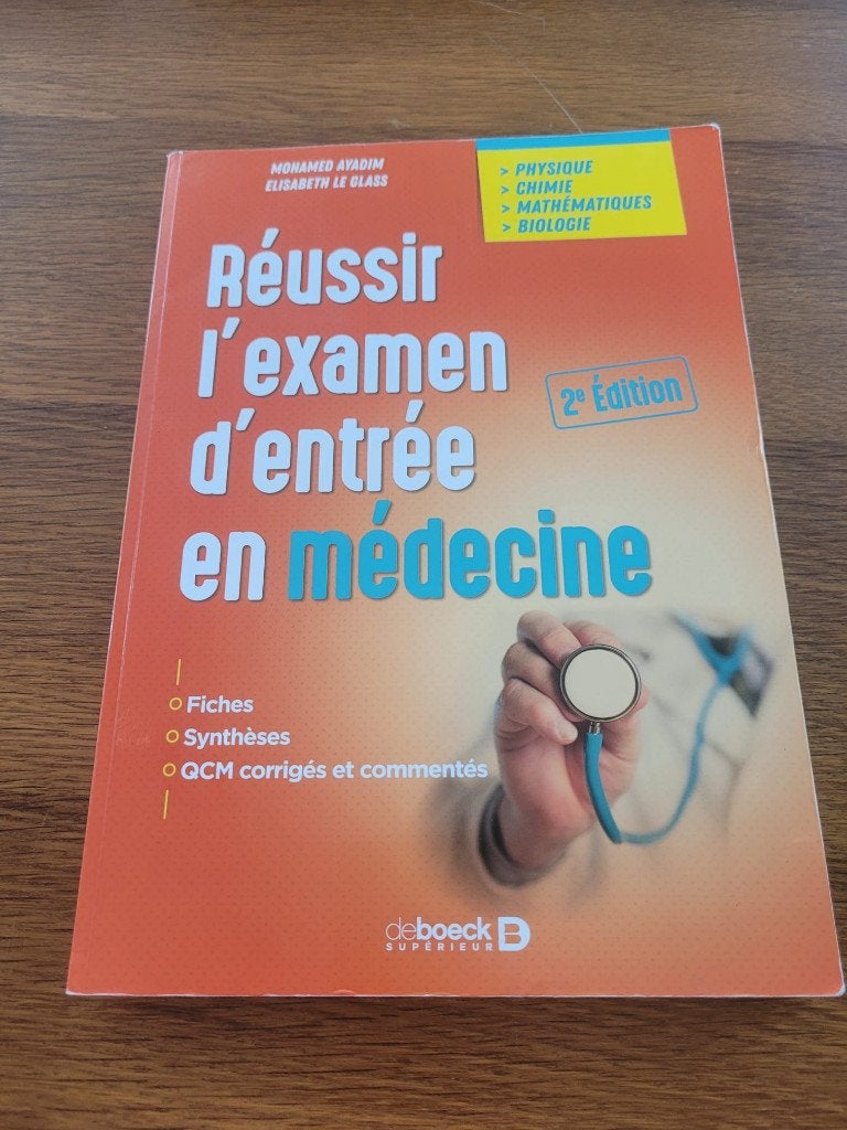 Réussir examene entrée médecine prepa concours, Enlèvement, Utilisé, Secondaire
