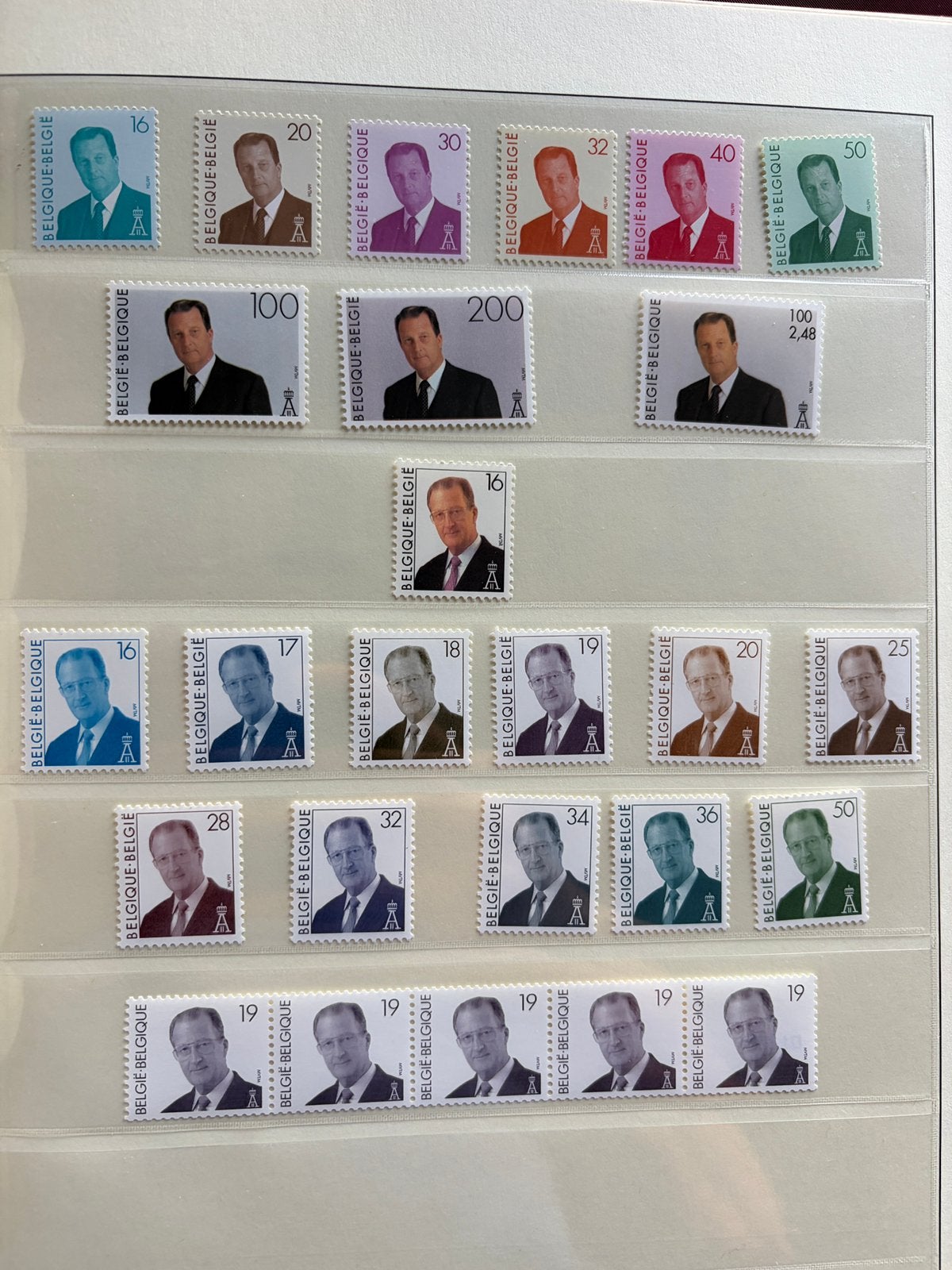 Koning Albert II, Sans timbre, Neuf, Non oblitéré, Chefs d'Etat