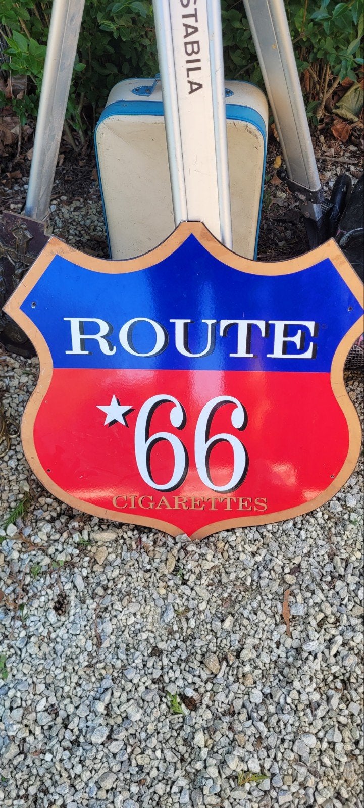email route 66 bord, Ophalen
