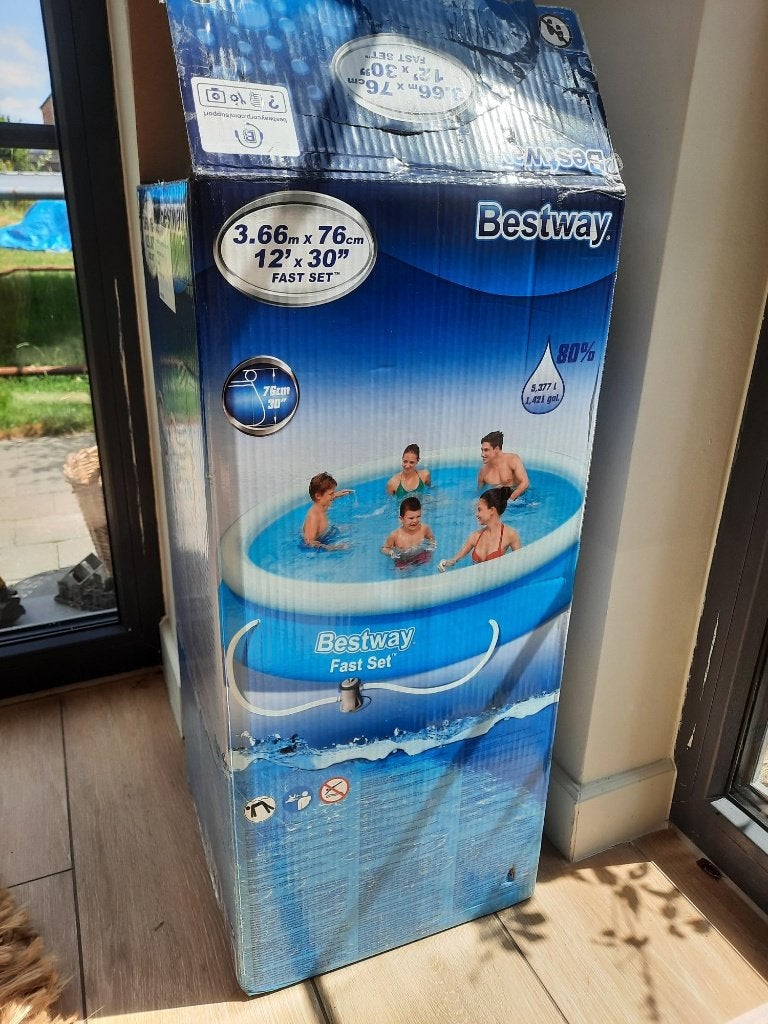 Zwembad Bestway 3,66x76cm, Tuin en Terras, Zwembaden, Ophalen, Minder dan 80 cm, Opblaaszwembad, Rond