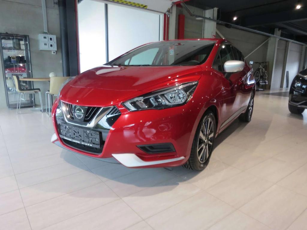 Nissan Micra Micra 0.9 IG-T N-Connecta (bj 2018), Auto's, Gebruikt, 899 cc, 66 kW, Rood