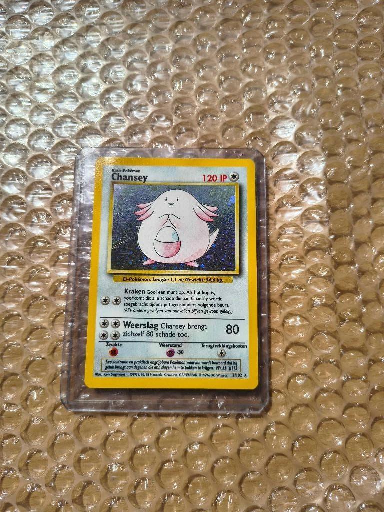 Pokemon Chansey Nederlands Base, Hobby en Vrije tijd, Verzamelkaartspellen | Pokémon, Ophalen of Verzenden, Gebruikt, Losse kaart