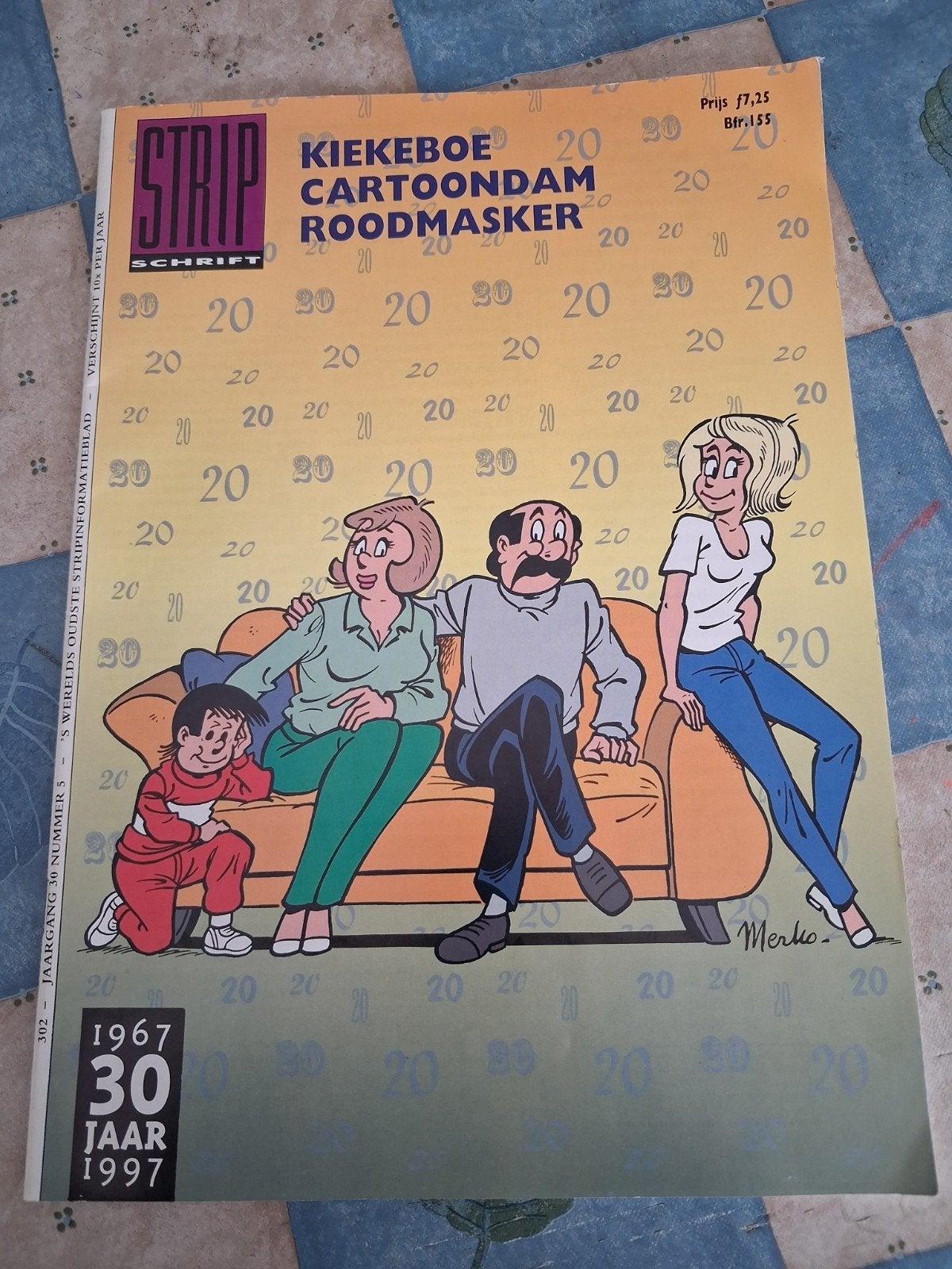 stripschrift met 20 jaar kiekeboe, Ophalen of Verzenden