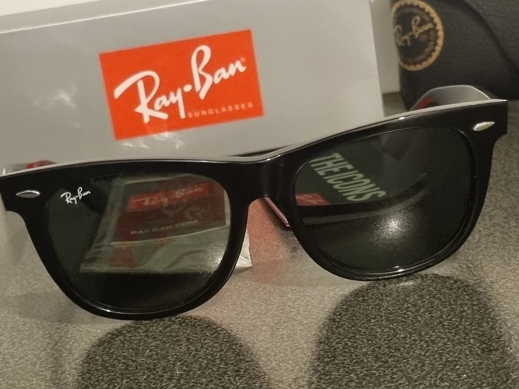 Echte Ray Ban Wayfarer zonnebril RB 2140., Zonnebril, Zwart, Nieuw, Ophalen of Verzenden