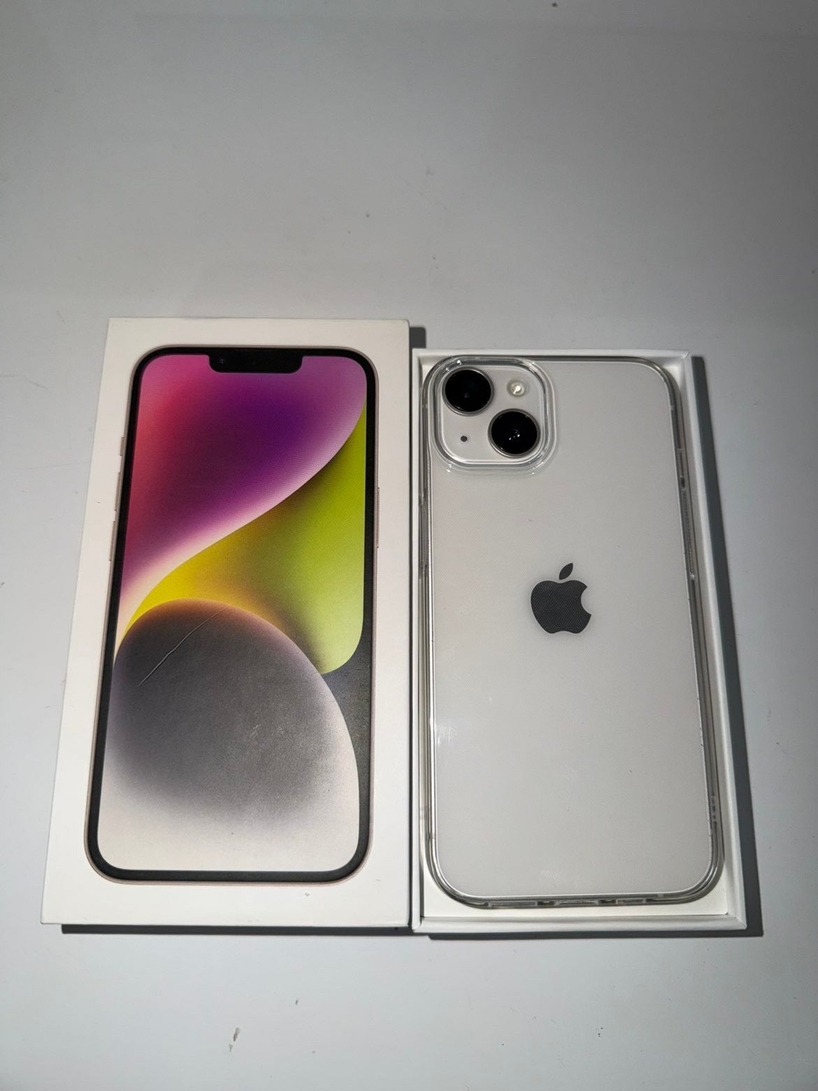 iPhone 14 Blanc 128 Go, Télécoms, Téléphonie mobile | Chargeurs pour téléphone, Enlèvement