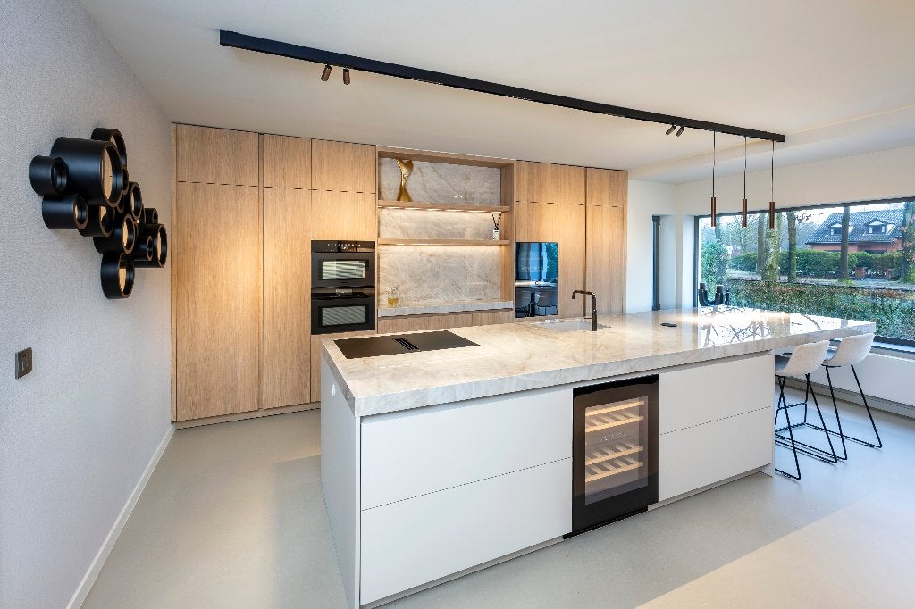 Showroommodel kookeiland Miele / Siemens / Quooker / Boretti, Huis en Inrichting, Ophalen, Overige typen, Nieuw, Greeploos