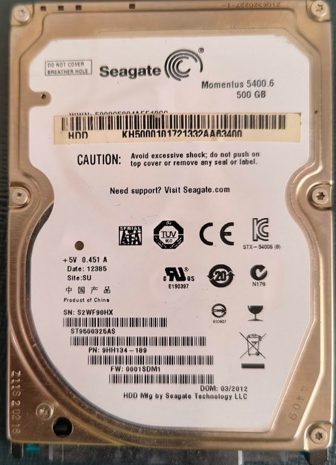 Seagate 500GB - Bijna nieuwe harde schijf, topconditie!, Enlèvement ou Envoi, HDD, Interne, Utilisé