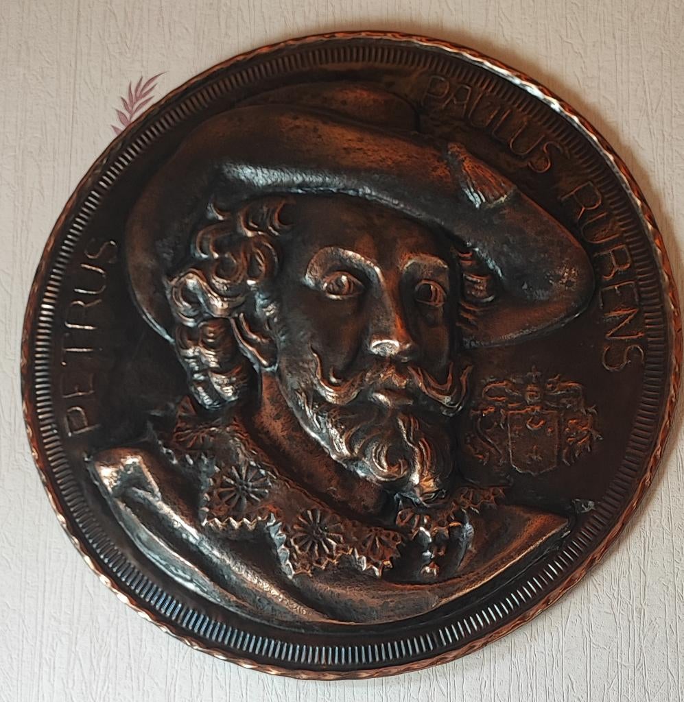 Ancienne plaque décorative représentant Ribens, Enlèvement ou Envoi