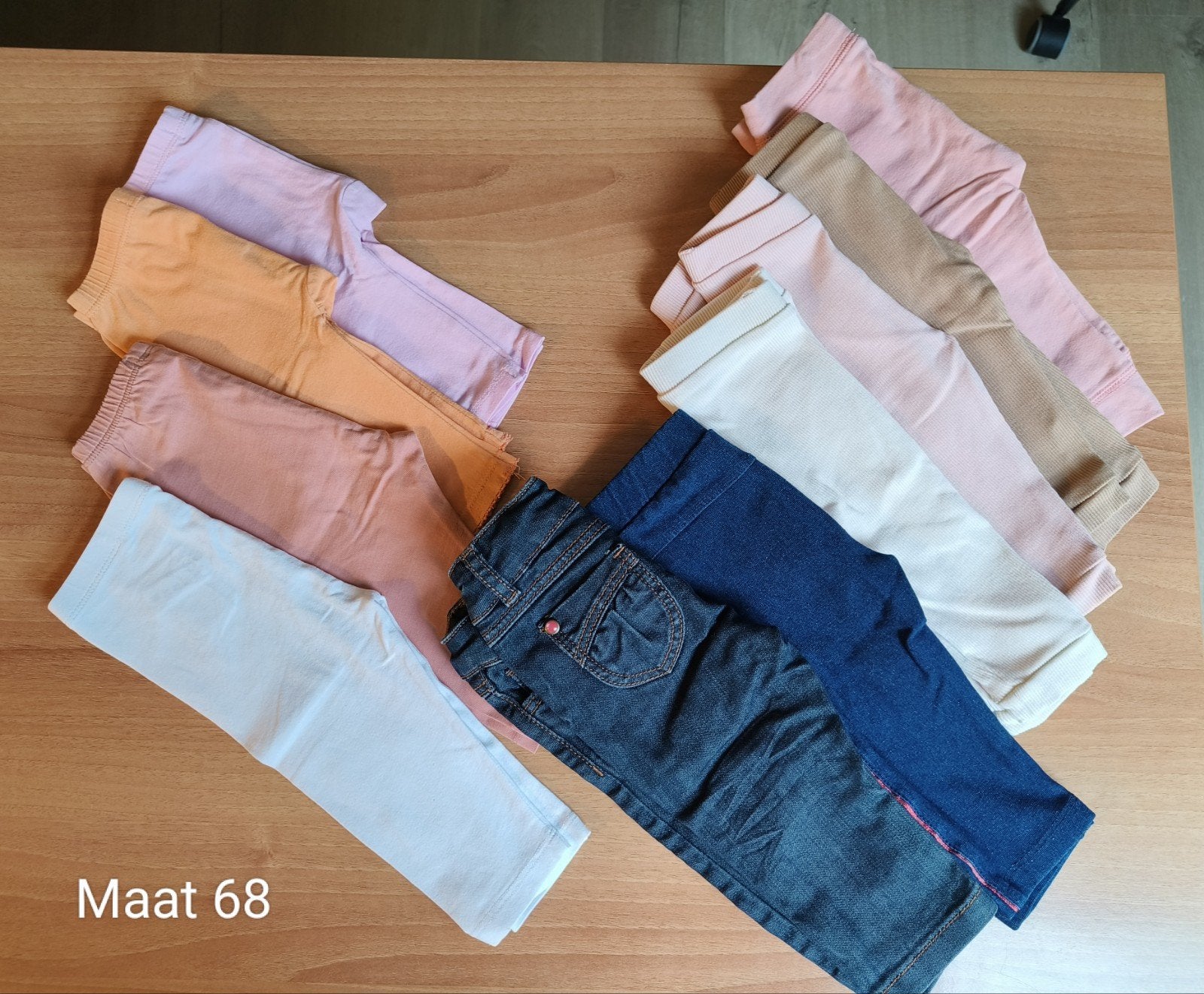 Pakket broekjes meisje maat 68, Kinderen en Baby's, Ophalen of Verzenden, Gebruikt, Maat 68