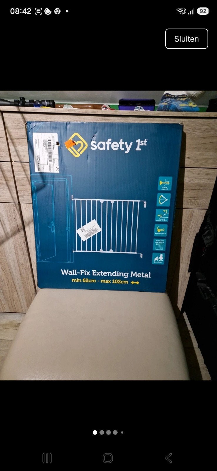 Veiligheidshekje/traphekje Safety 1st, Ophalen, Nieuw, Overige typen