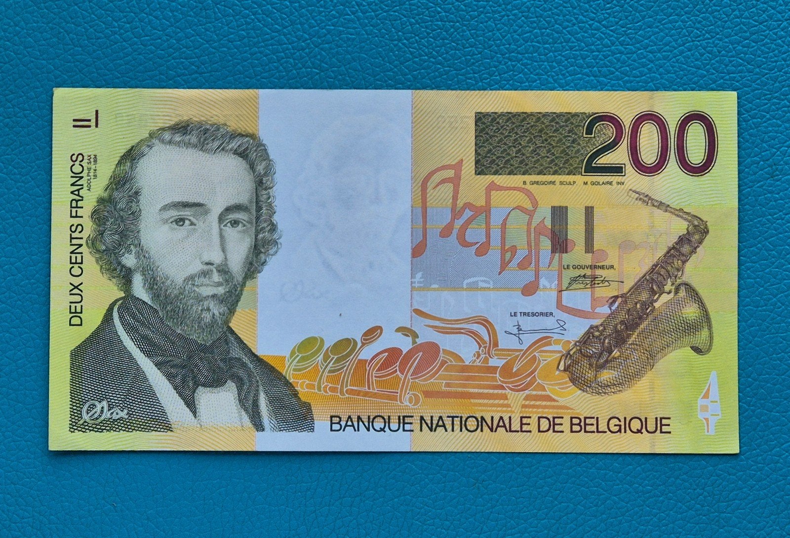 Belgique  200 Francs  1996 -1999  Sax. FDC  !!!, Postzegels en Munten, Ophalen of Verzenden, Los biljet