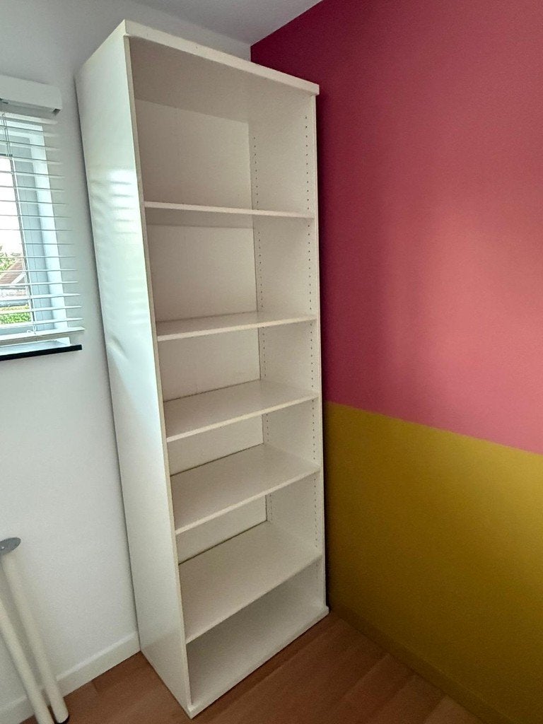 IKEA BILLY boekenkast, Maison & Meubles, Armoires | Bibliothèques, Comme neuf, 50 à 100 cm, 200 cm ou plus, 25 à 50 cm, Avec tablette(s)