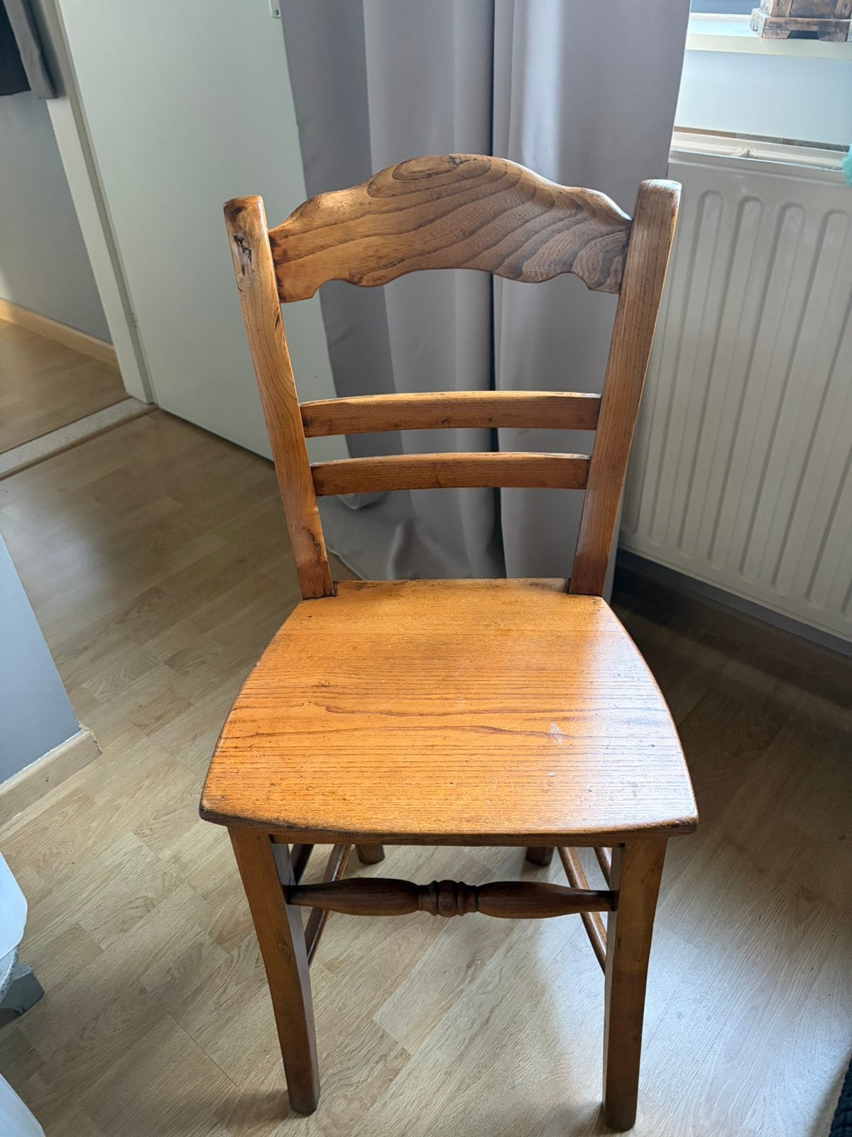 4 eiken oude stoelen, Antiek en Kunst, Ophalen