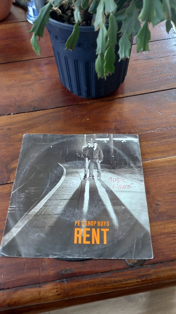 Vinyl (45t) pet shop boys "rent", Ophalen, Zo goed als nieuw, Pop