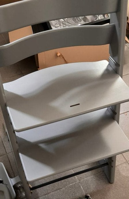 Stokke Tripp Trapp kinderstoel grijs, Ophalen, Zo goed als nieuw, Stoelverkleiner
