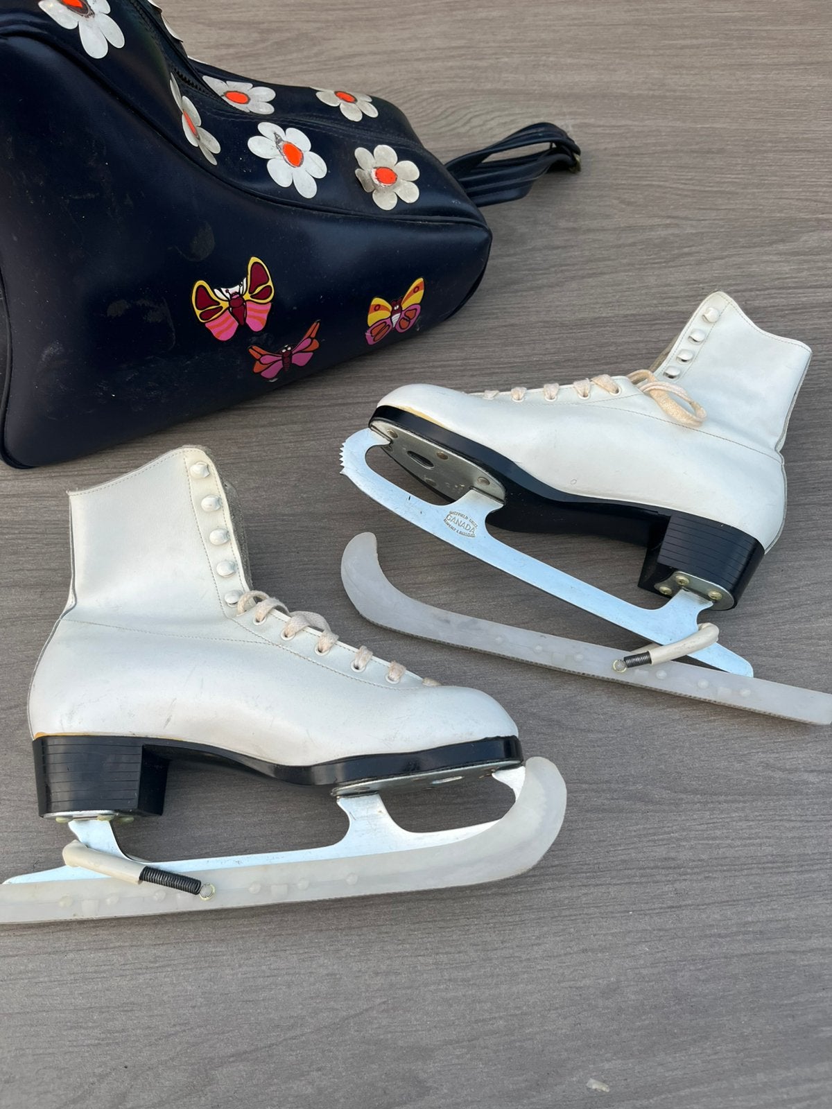 Patins en cuir blanc taille 36, Autres marques, Enlèvement ou Envoi, Utilisé, Autres types