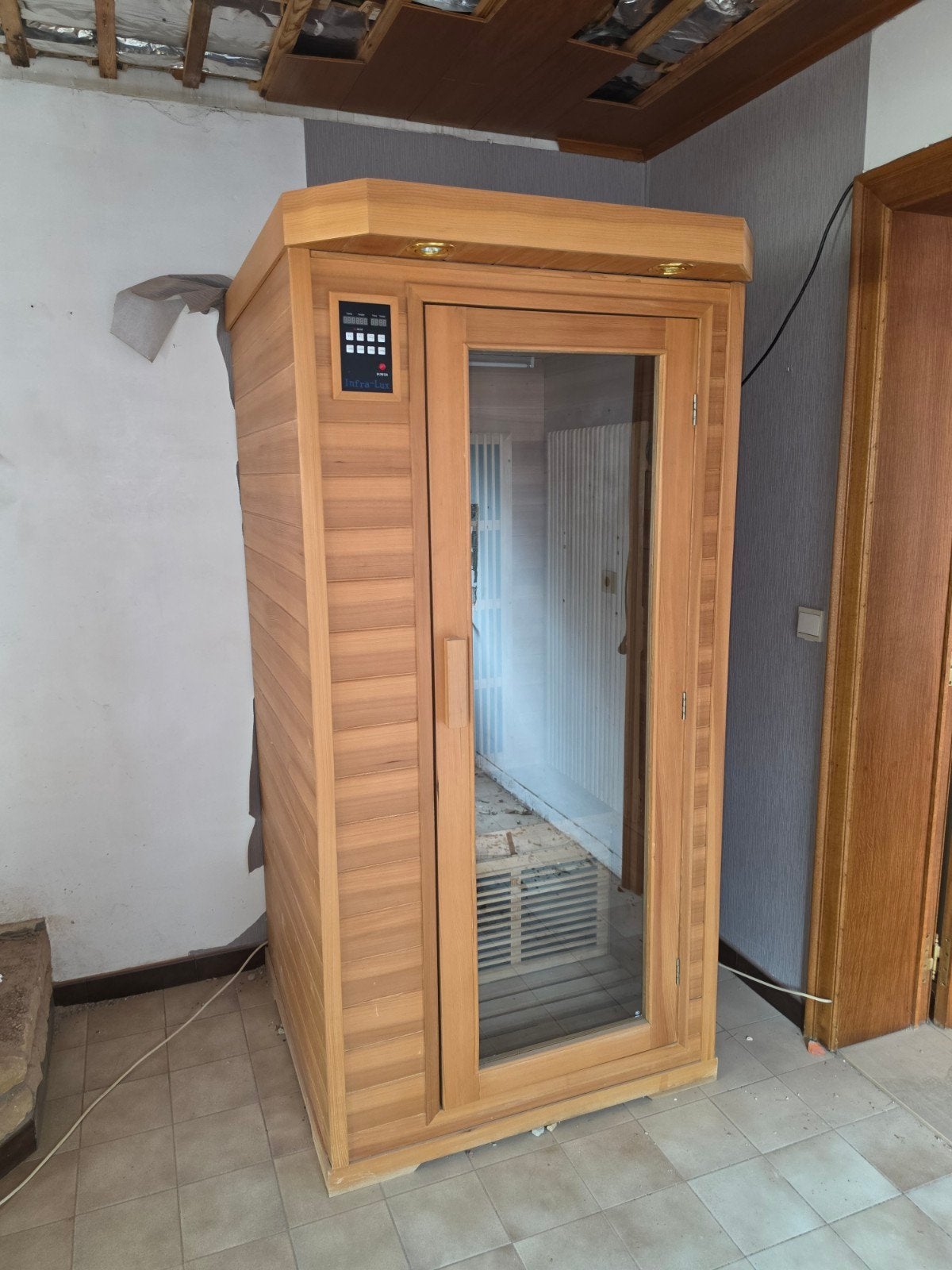 Mooie sauna te koop!, Enlèvement, Comme neuf, Infrarouge, Sauna complet