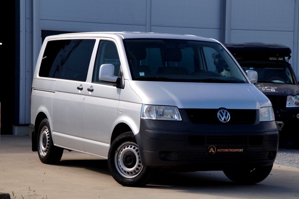 VW Transporter T5 2.5 TDi 1stehand_ Automatisch_ Garantie, Auto's, Monovolume, Leder en Stof, Diesel, Grijs