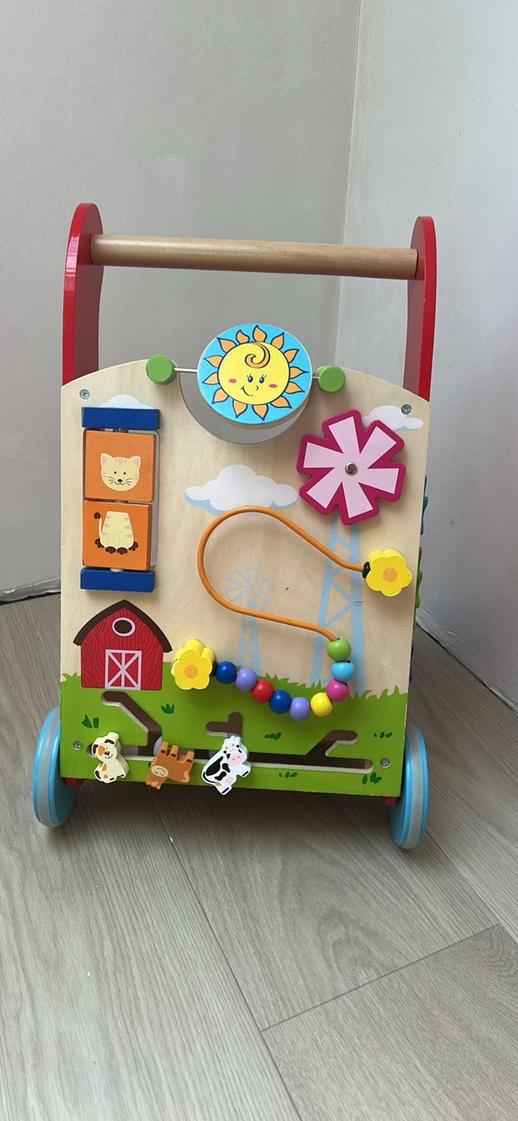 Houten loopwagentje Viga, Kinderen en Baby's, Ophalen, Zo goed als nieuw