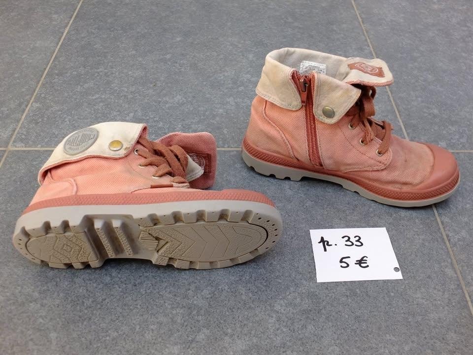 3 paires de chaussures Palladium enfants pointure 32 32,5 33, Garçon ou Fille, Enlèvement ou Envoi, Utilisé, Chaussures