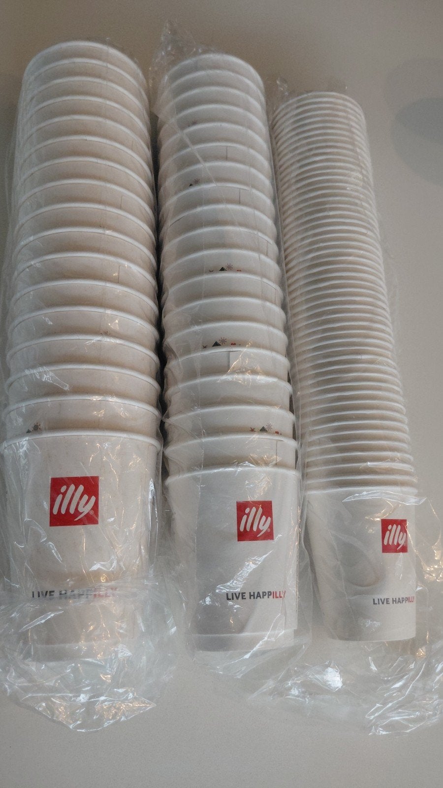 illy bekers take away verschillende maten, Ophalen, Illy