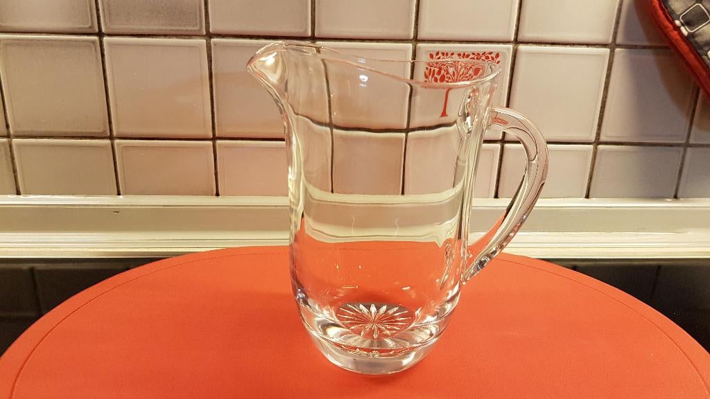 Belle carafe en verre vintage, Enlèvement ou Envoi