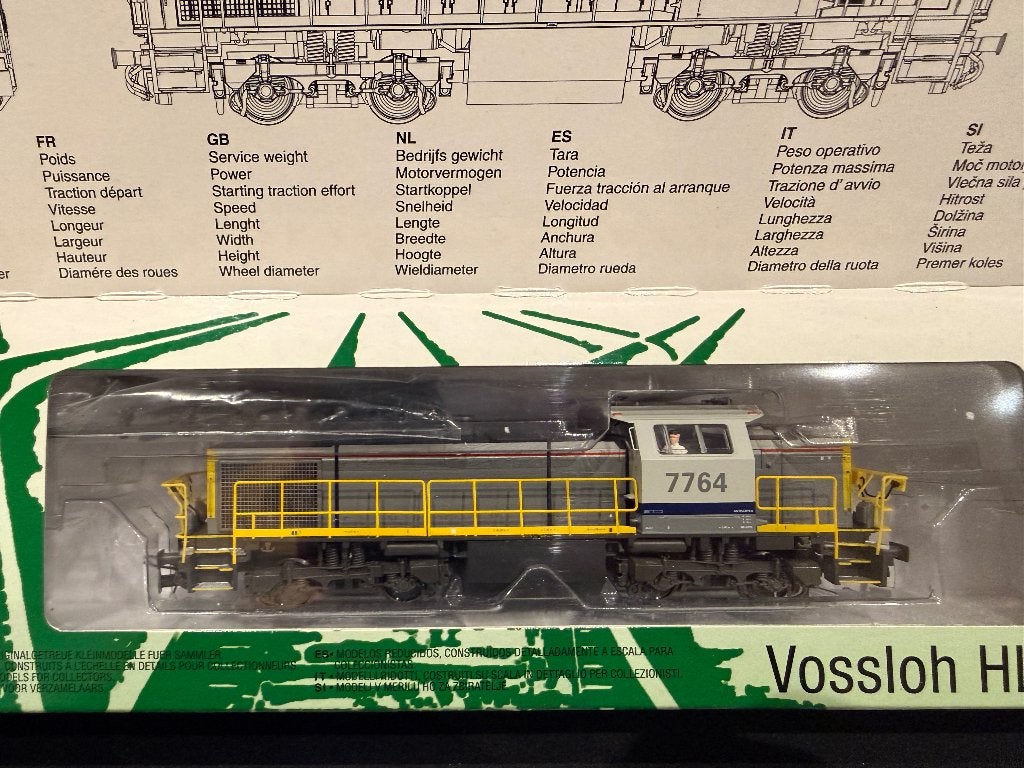 Locomotive Mehano 77 SNCB – 7764 – HO – Digital DC, Envoi, Comme neuf, Courant continu, Locomotive