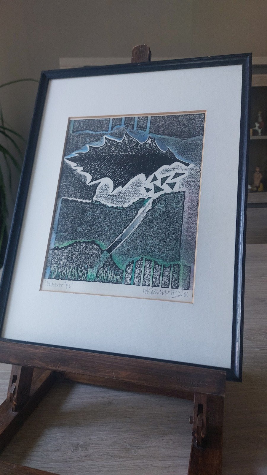 Prachtig Origineel Grafisch Kunstwerk Handge, Antiek en Kunst, Ingelijst, Ophalen of Verzenden, Ets