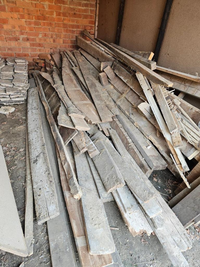 Gratis houten planken en balken, Enlèvement