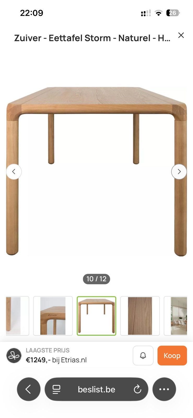 Eettafel, Huis en Inrichting, Ophalen, Zo goed als nieuw