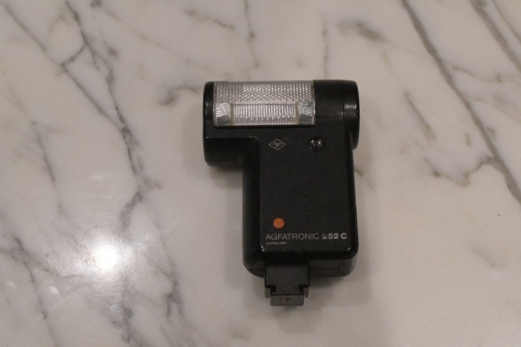 Agfa Agfatronic 252C flitser, Gebruikt, Diffuser, Externe flitser, Ophalen of Verzenden