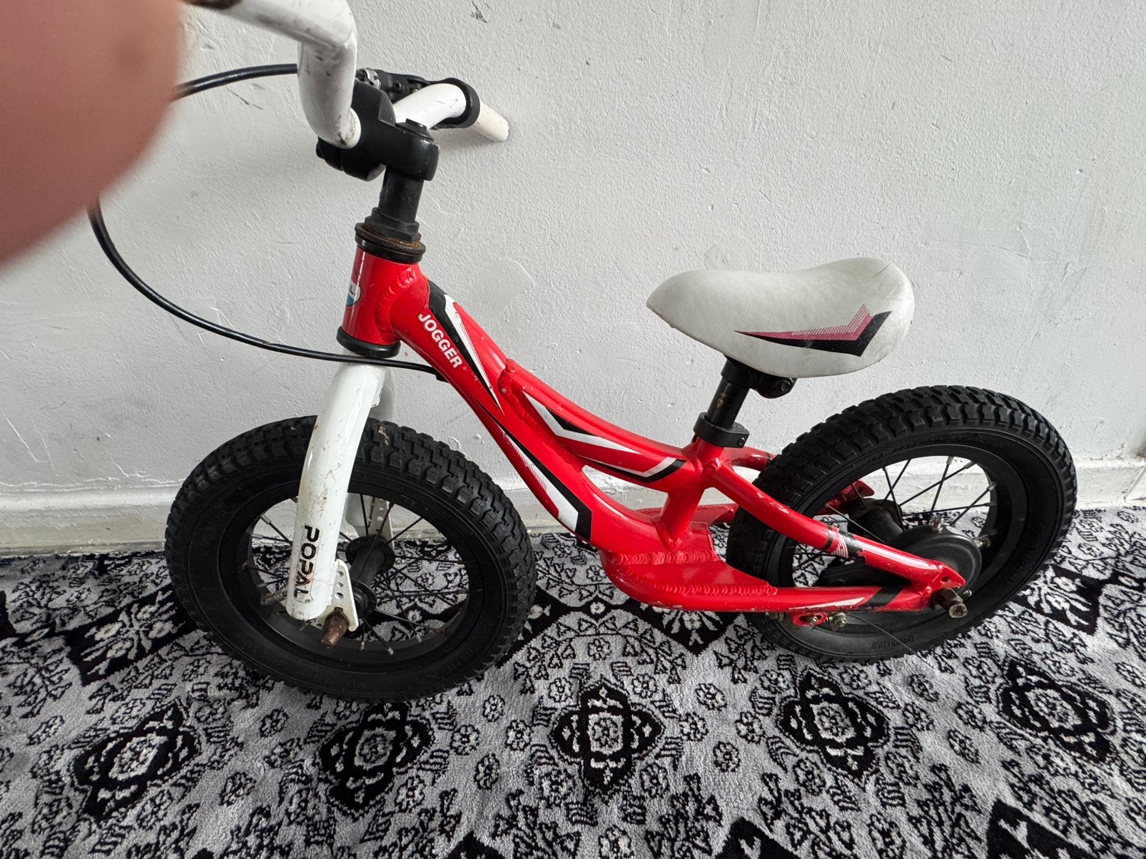 Kinder fiets merkt JOGGER, Vélos & Vélomoteurs, Vélos | Tricycles pour enfants, Enlèvement, Comme neuf, Frein à tambour
