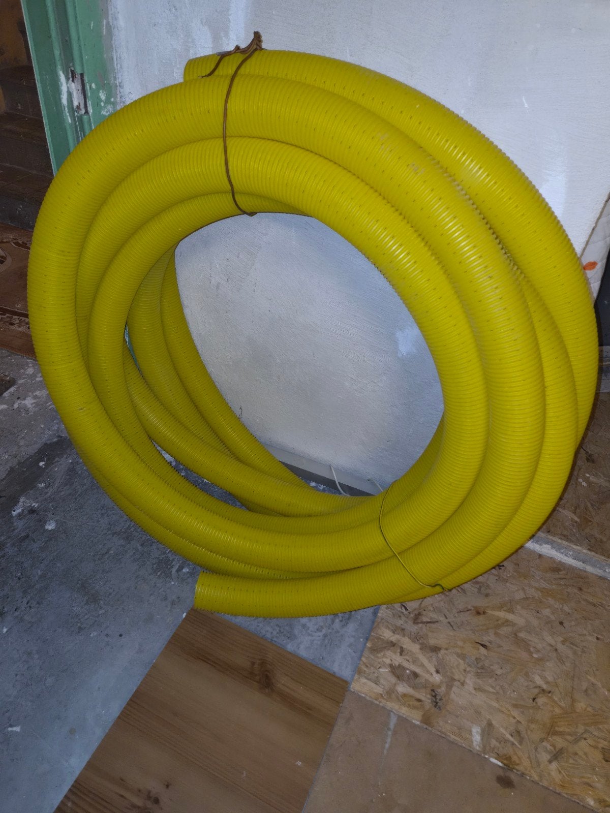 Drainage Buis - PVC - Geel - 80mm _ +- 10m, Ophalen, PVC