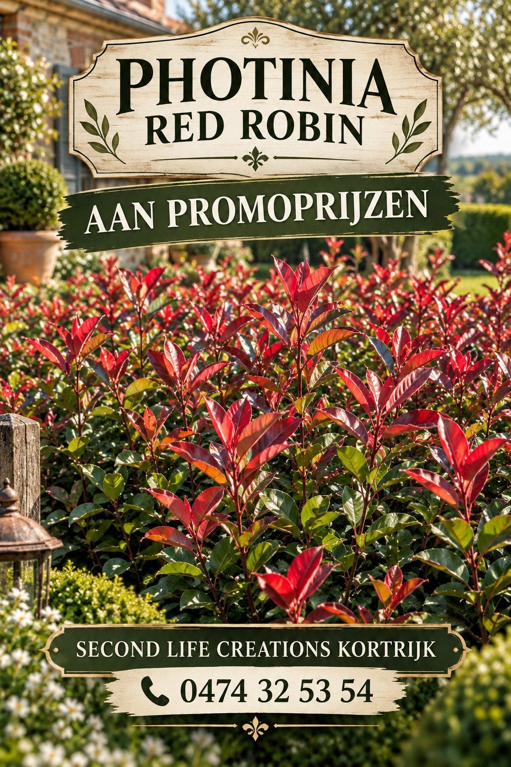‼️Photinia red robin aan promoprijzen ‼️, Enlèvement, Taxus, Haie