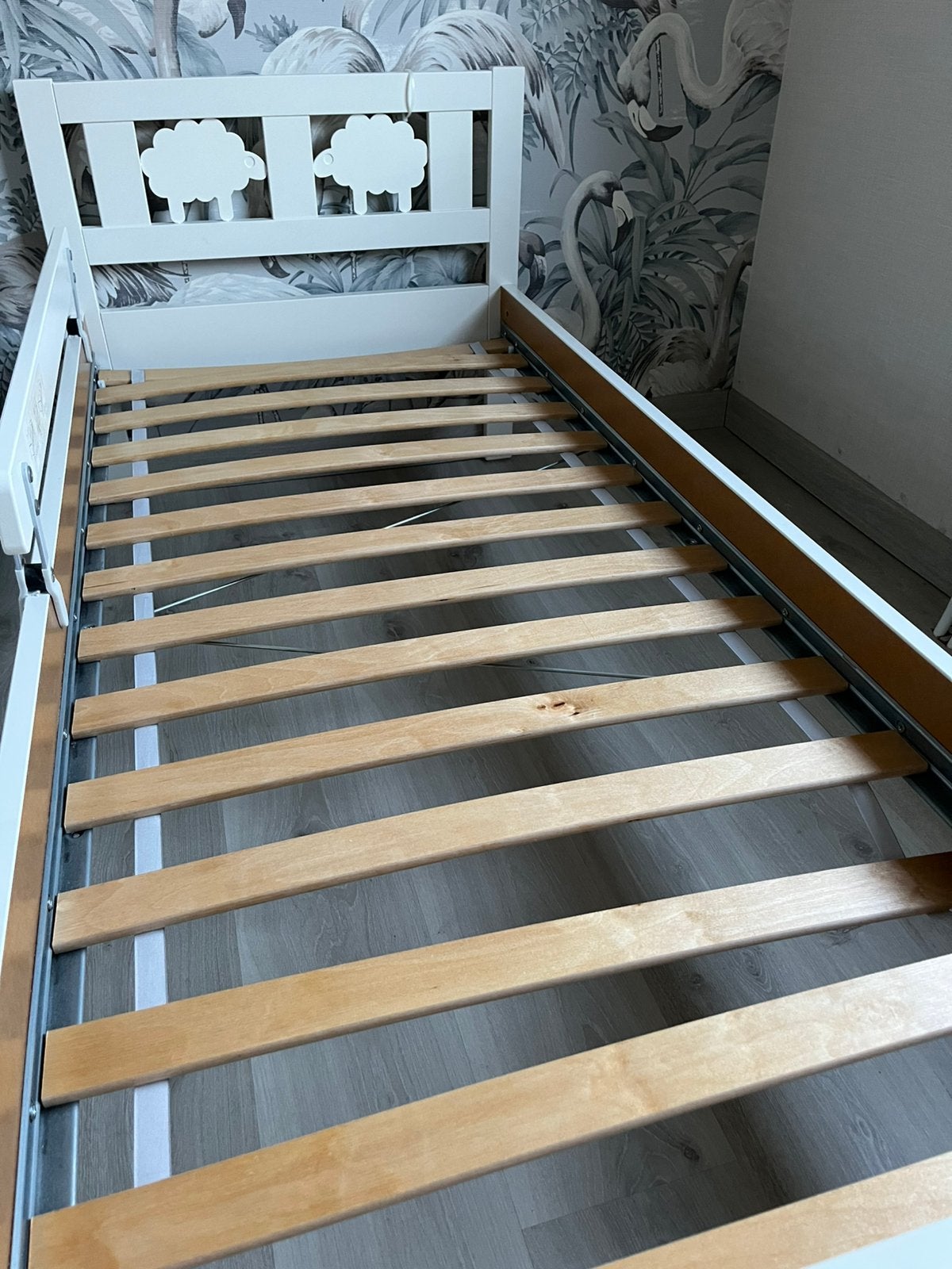 IKEA KRITTER peuterbed, Huis en Inrichting, Ophalen, Zo goed als nieuw, Hout, 160 cm