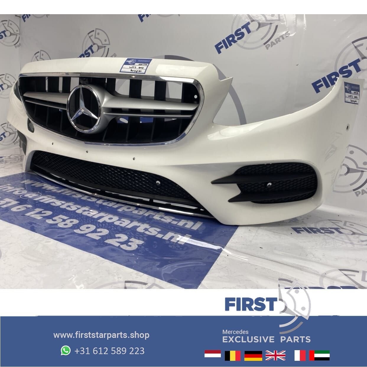 W213 E KLASSE AMG VOORBUMPER WIT origineel mercedes 2016-201, Auto-onderdelen, Gebruikt, -, Voor, Ophalen of Verzenden