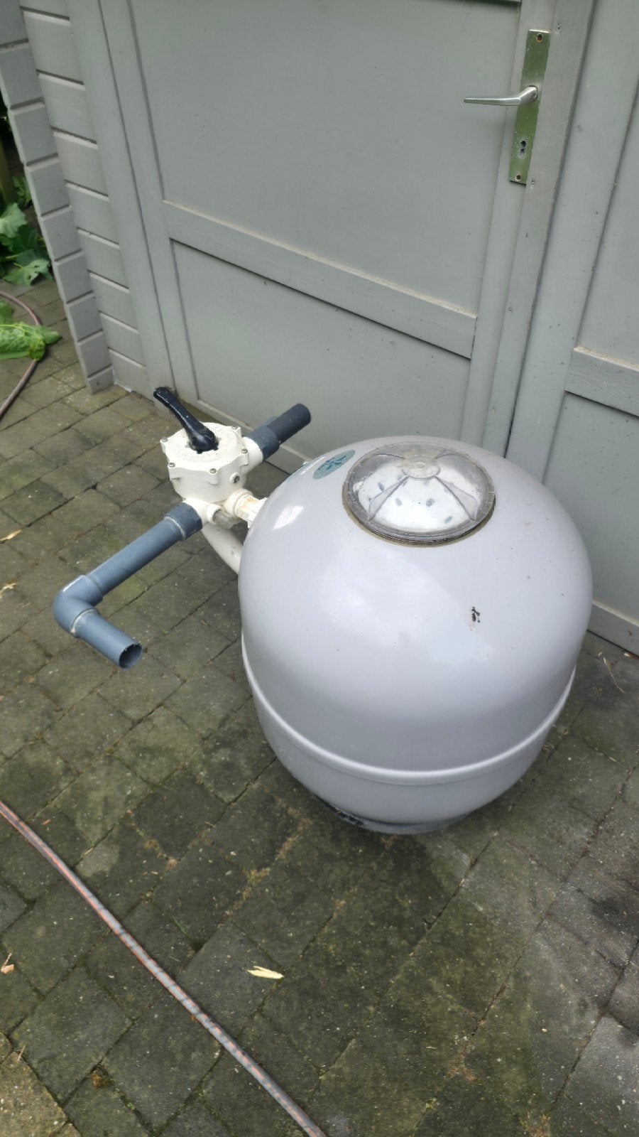Zandfilter voor zwembad, Ophalen