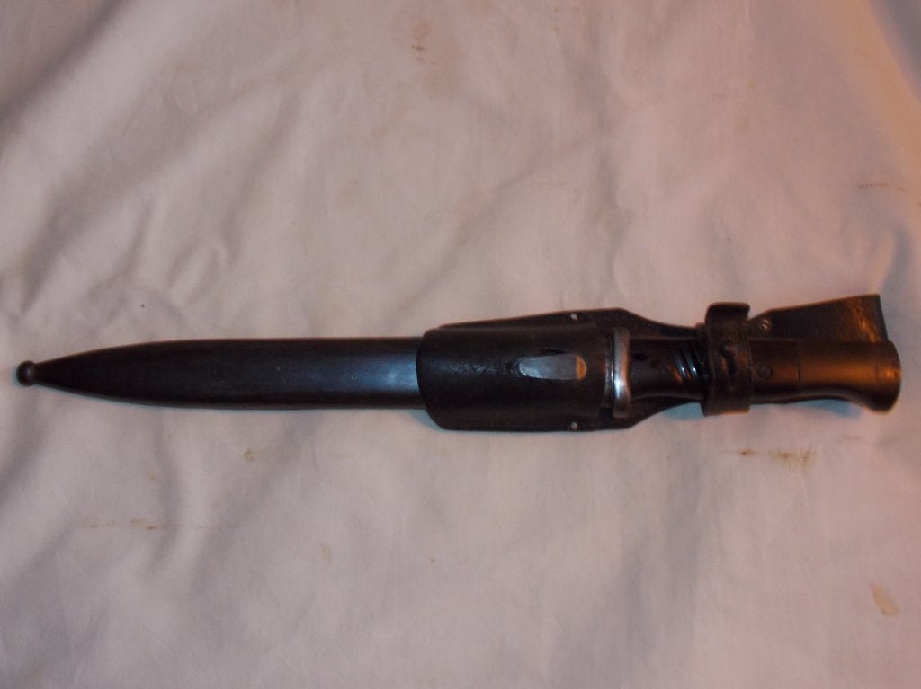 Baïonnette K98 allemande WWII (S/155 G), Collections, Enlèvement ou Envoi, Armée de terre, Couteau ou Poignard