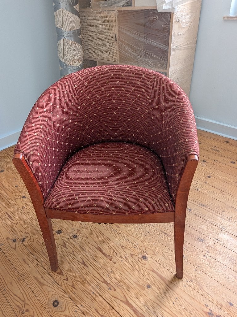 Fauteuils style "tonneau"  ​Style : Rétro, classique, Maison & Meubles, Fauteuils, Enlèvement, Utilisé, Tissus, Style "tonneau" vintage