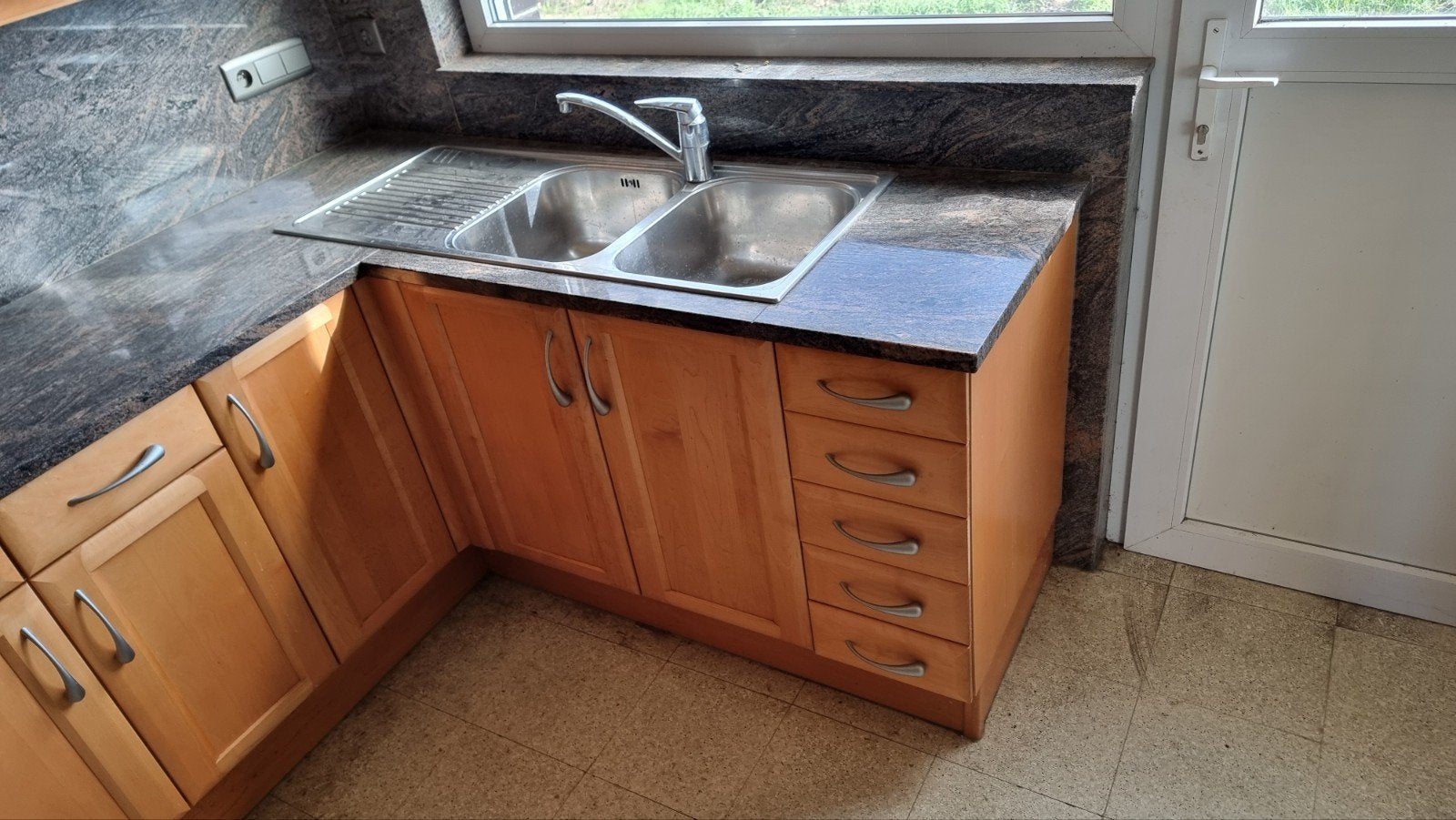 keuken, Huis en Inrichting, Ophalen, Gebruikt, Bruin, Graniet of Steen