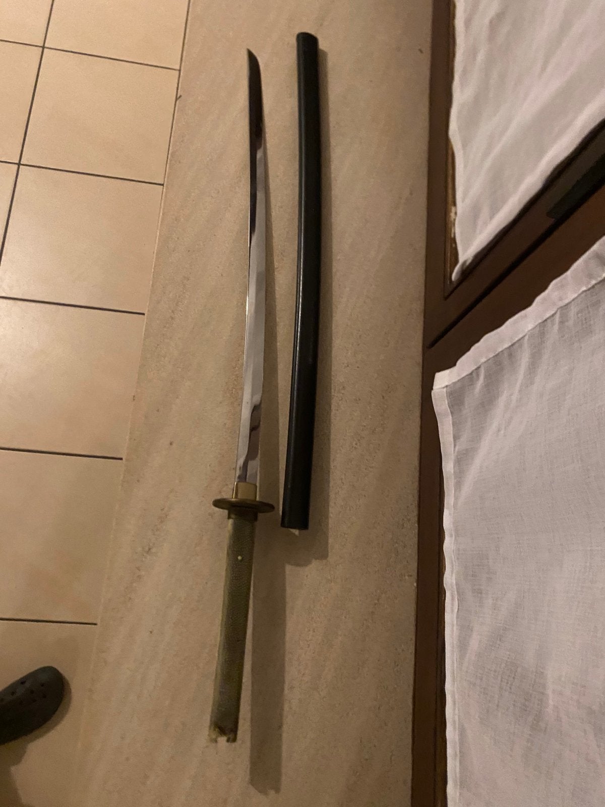 katana, Ophalen, Brons