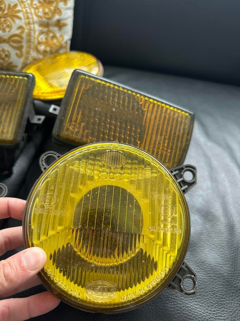 Lot phares et feux antibrouillards bmw e32 e34 m5 jaune, Autos : Pièces & Accessoires, Enlèvement ou Envoi, BMW